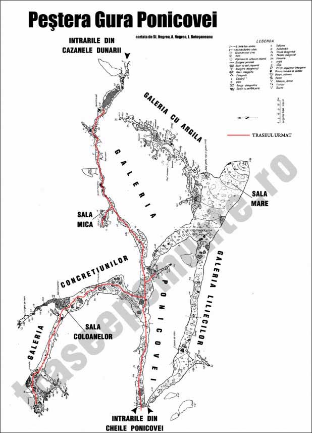 harta pestera gura ponicove